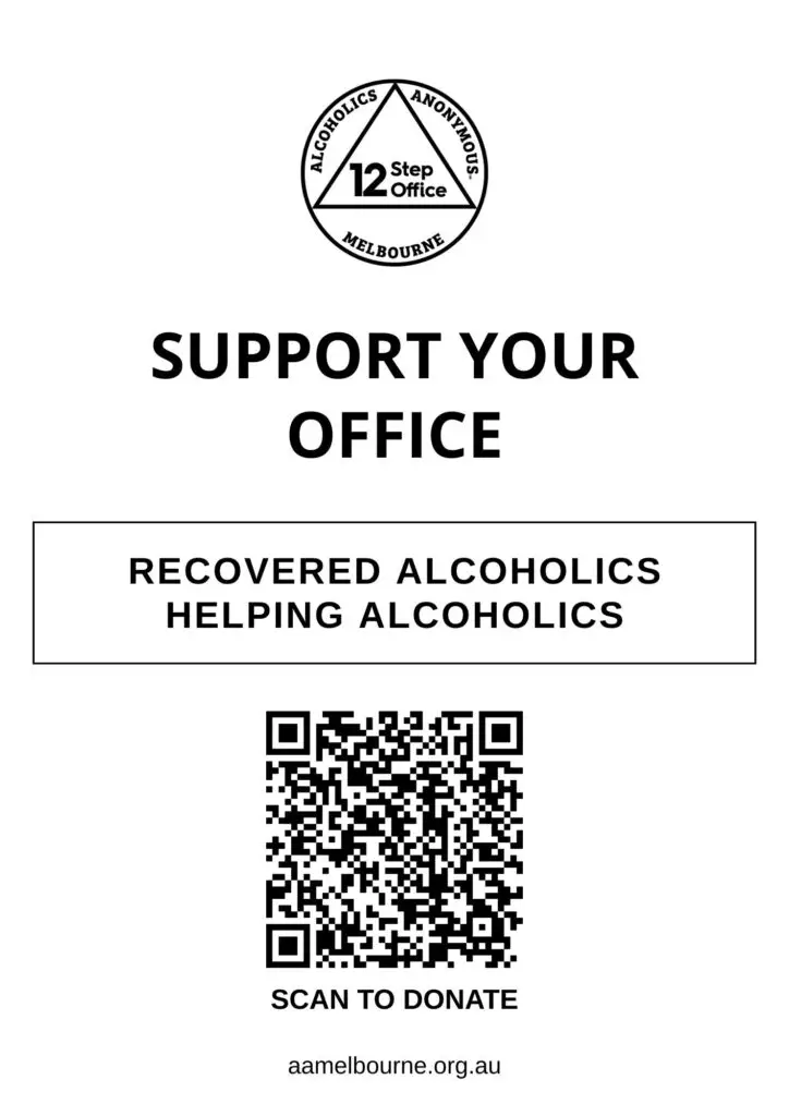 Recovered Alcoholics, Helping Alcoholics - QR Poster - Black and White