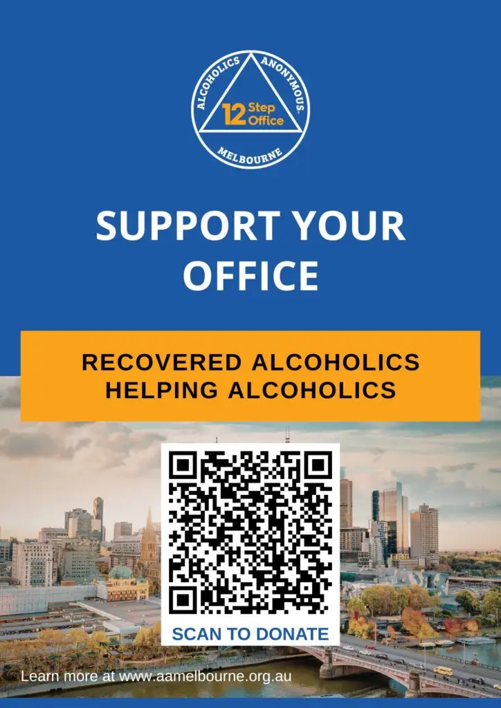 Recovered Alcoholics, Helping Alcoholics - QR Poster - Full Colour
